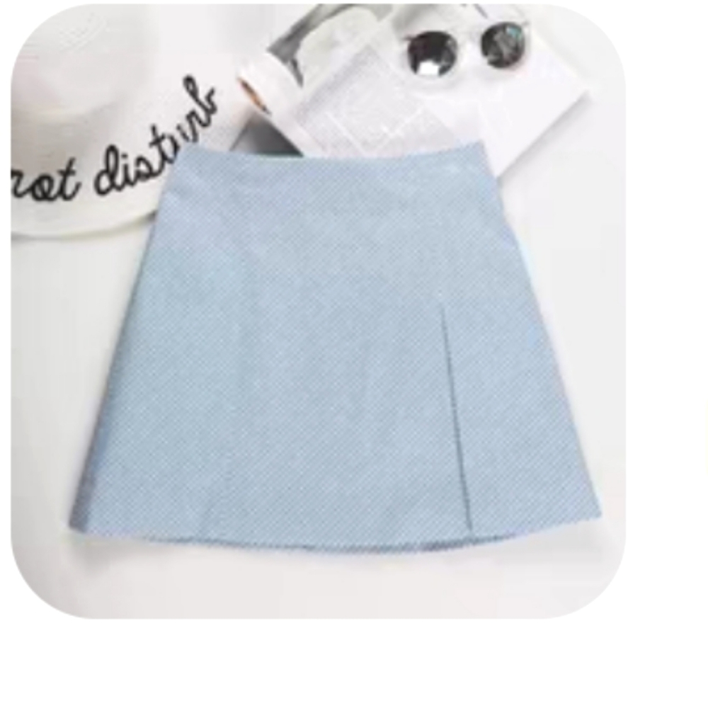 Diamond pattern A-line skirt